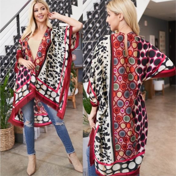 Multi Print kimono - Picture 2 of 10